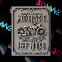 Thumbnail for MOTORCYCLE SIGN3d stl 3DWave.us