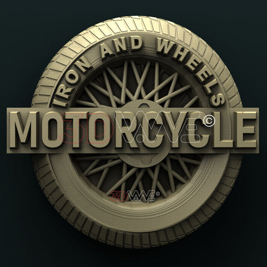 MOTORCYCLE WHEEL 3D STL 3DWave