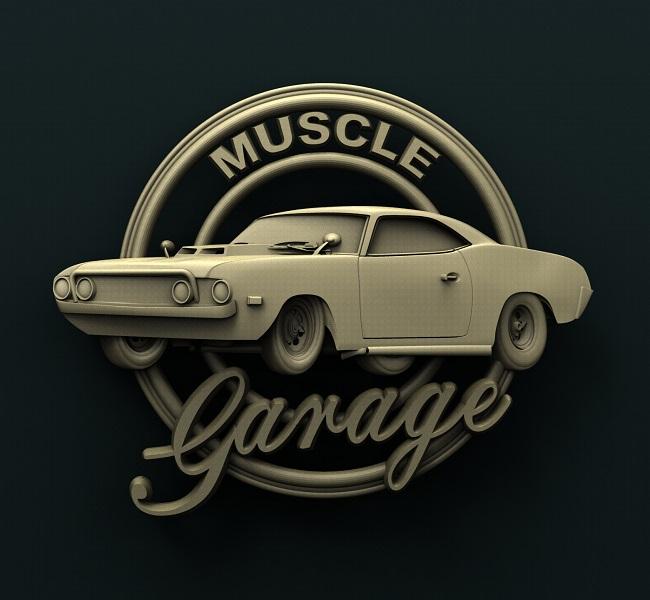 MUSCLE CAR GARAGE 3D STL 3DWave