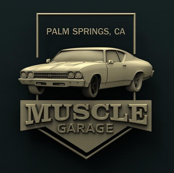 MUSCLE CAR GARAGE 3D STL 3DWave