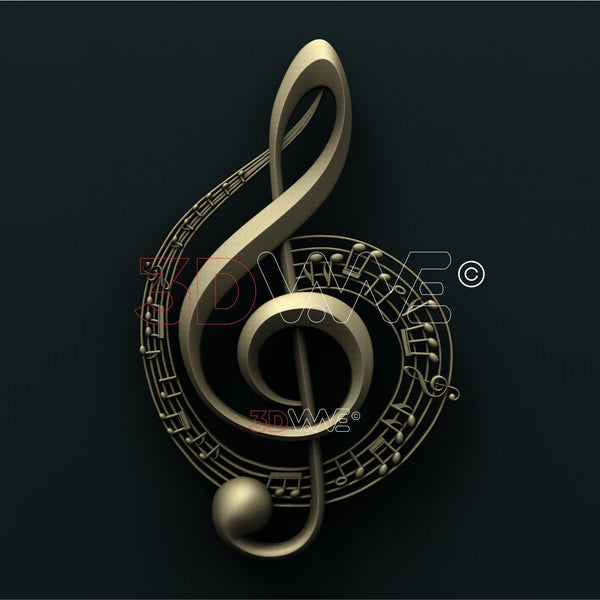MUSIC 3D STL - - 3DWave.us