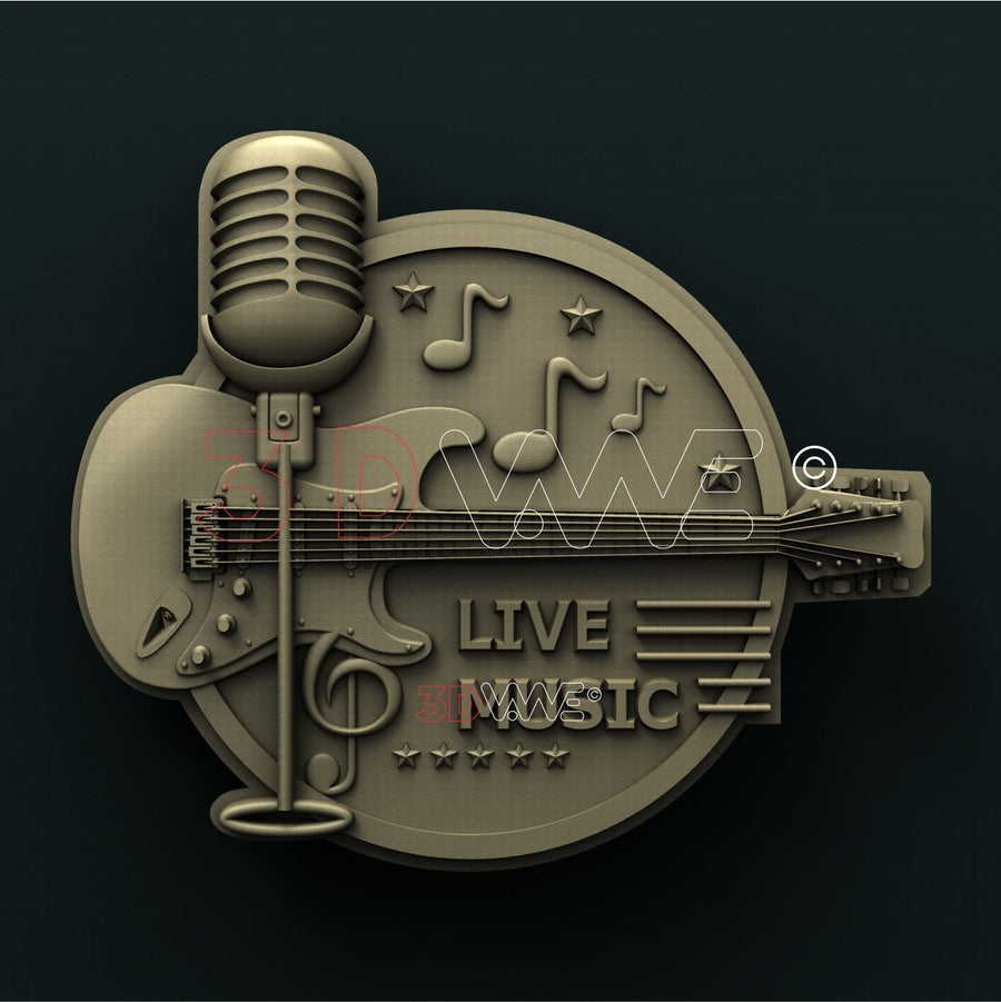 MUSIC SIGN 3D STL 3DWave
