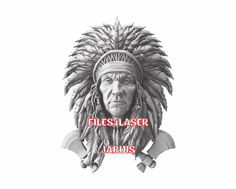 Native american 3d illusion & laser-ready files - 3DWave.us