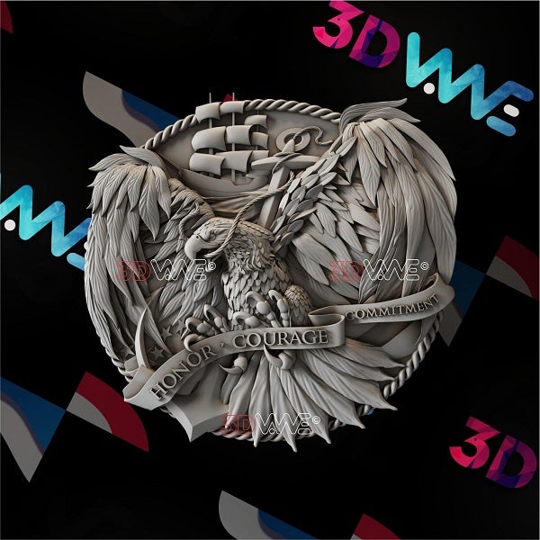 NAVY EAGLE 3d stl 3DWave.us