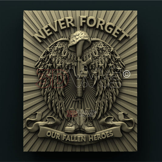 NEVER FORGET 3D STL 3DWave