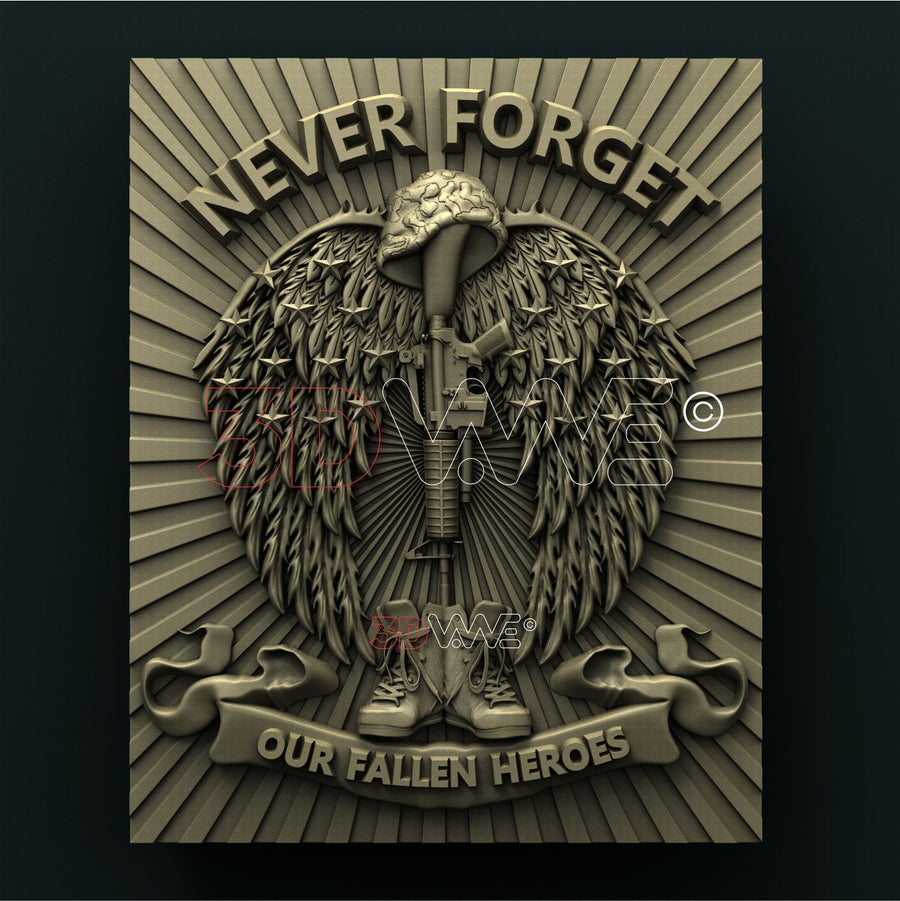 NEVER FORGET 3D STL 3DWave