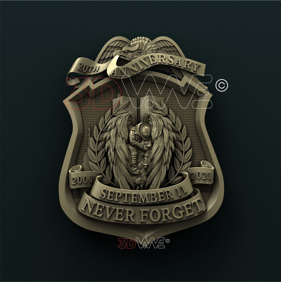 NEVER FORGET 9/11 3D STL 3DWave
