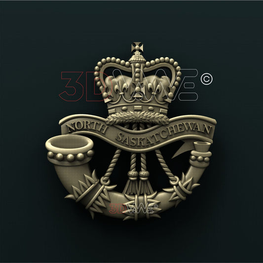 NORTH SASKATCHEWAN REGIMENT, CANADA 3D STL 3DWave
