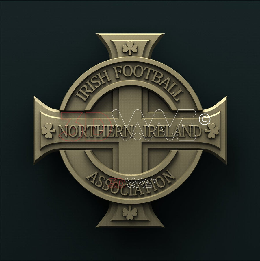 NORTHERN IRELAND NATIONAL FOOTBAL TEAM 3D STL 3DWave