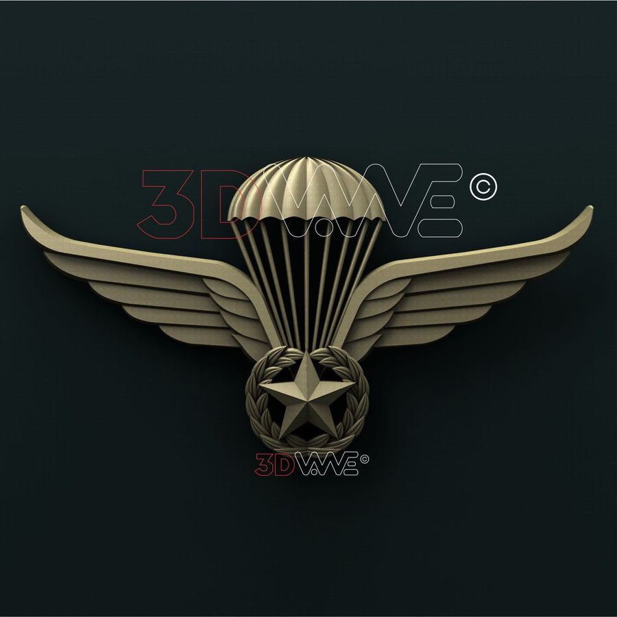 NORVEGIAN ARMY TACTICAL JUMPING WINGS 3D STL 3DWave