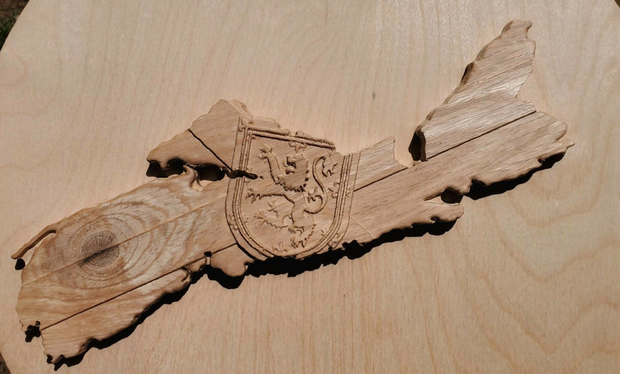 Nova Scotia with Flag - 3DWave.us