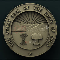 Thumbnail for OHIO STATE SEAL 3D STL 3DWave