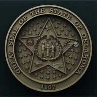 Thumbnail for OKLAHOMA STATE SEAL 3D STL 3DWave