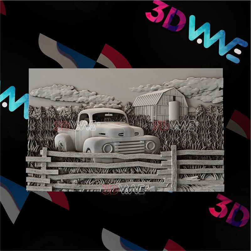 OLD CAR 3d stl 3DWave.us