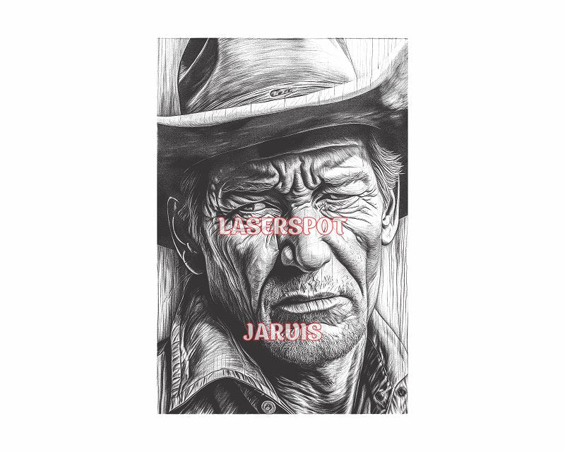 Old cowboy 3d illusion & laser-ready files - 3DWave.us