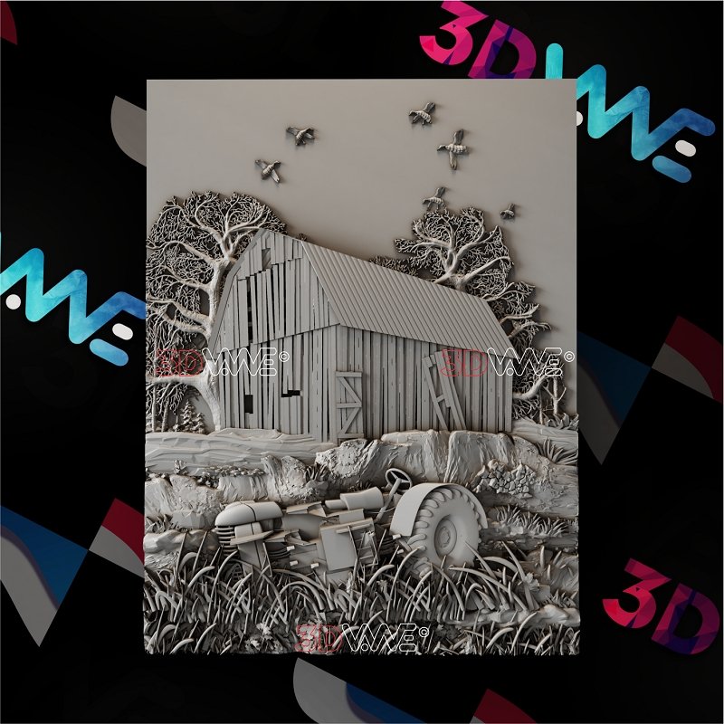 OLD FARM 3d stl 3DWave.us