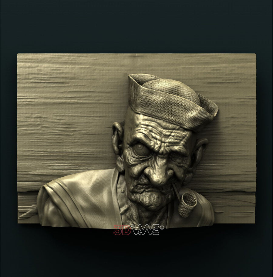 OLD SAILOR 3D STL 3DWave