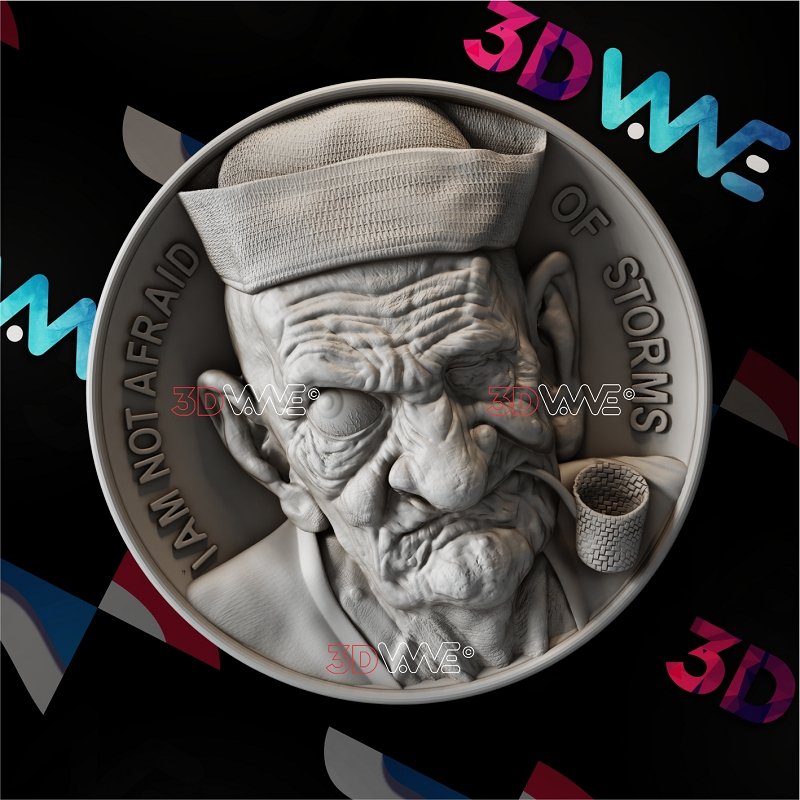 OLD SAILOR 3d stl 3DWave.us