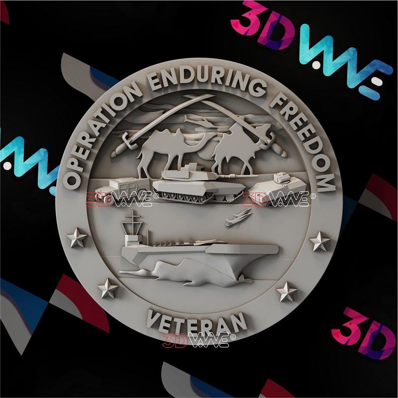 OPERATION ENDURING FREEDOM VETERAN 3d stl 3DWave