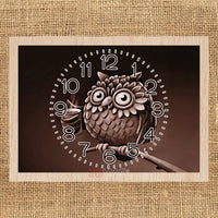 Thumbnail for OWL CLOCK pyroprinter & laser-ready file 3DWave.us