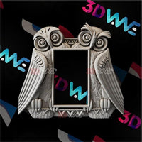 Thumbnail for OWLS PICTURE FRAME 3d stl 3DWave.us