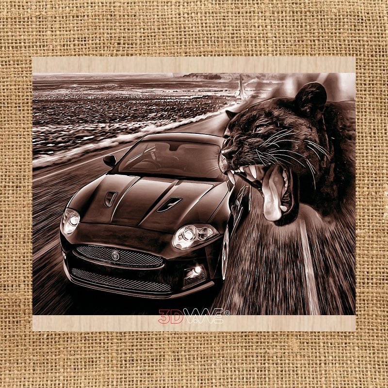 PANTHER & CAR pyroprinter & laser-ready file 3DWave.us