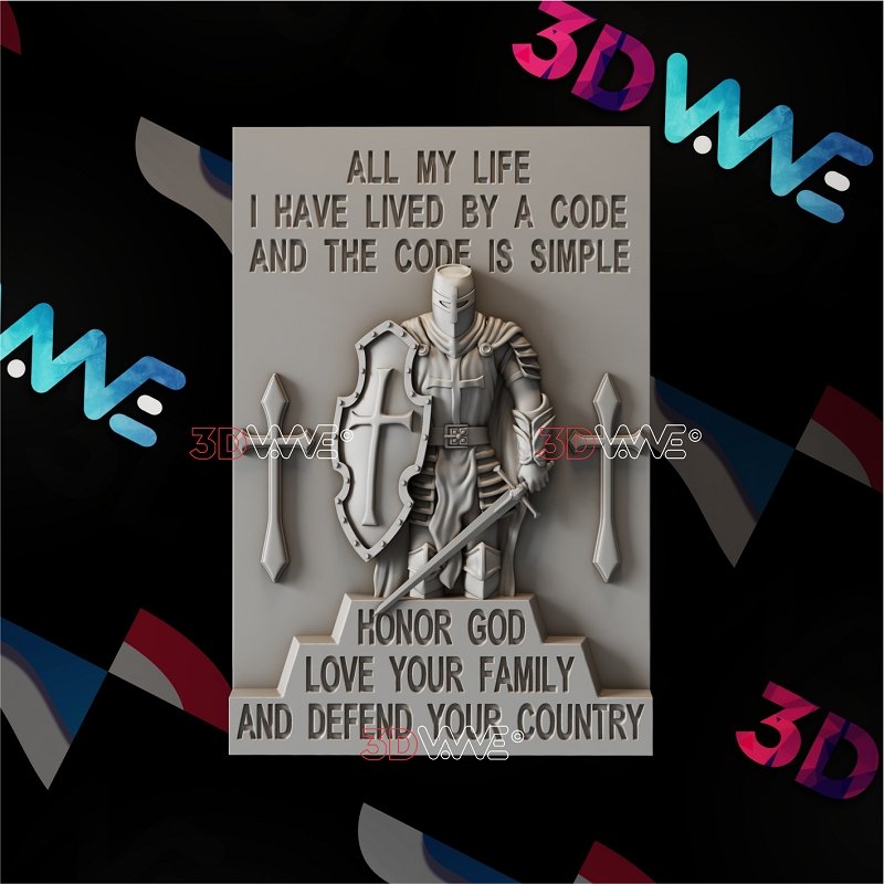 PATRIOT RULES 3d stl 3DWave.us