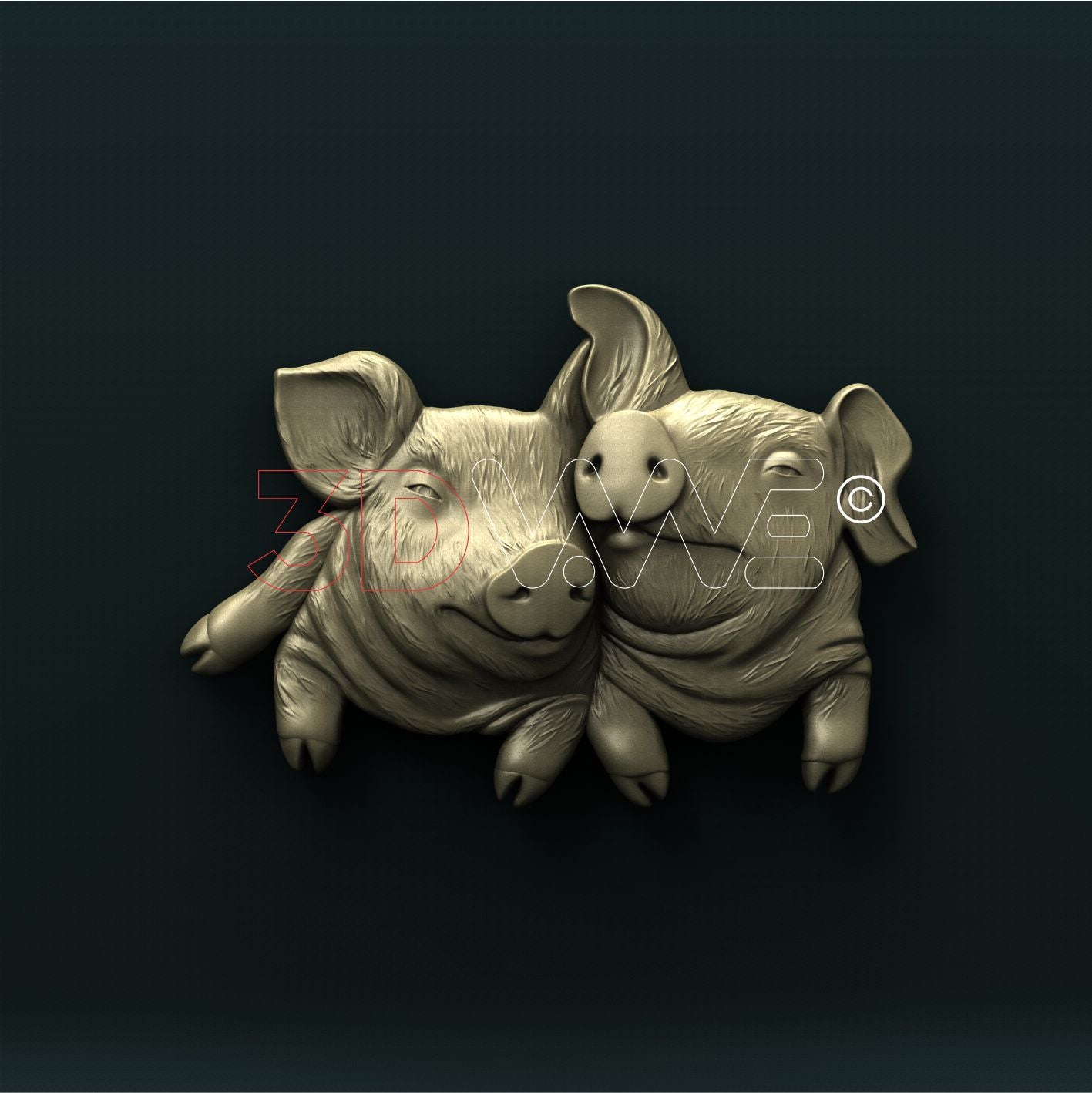 PIGLETS 3D STL 3DWave