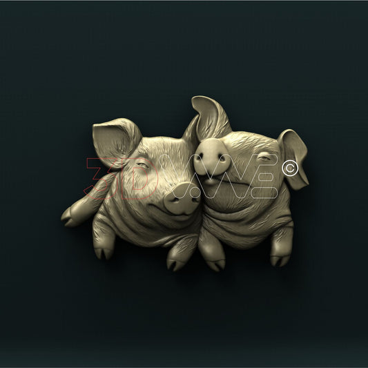 PIGLETS 3D STL 3DWave