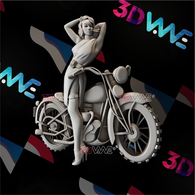 PIN-UP GIRL 3d stl 3DWave.us