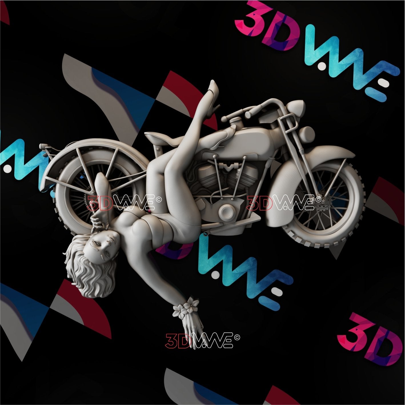 PIN-UP GIRL 3d stl 3DWave.us