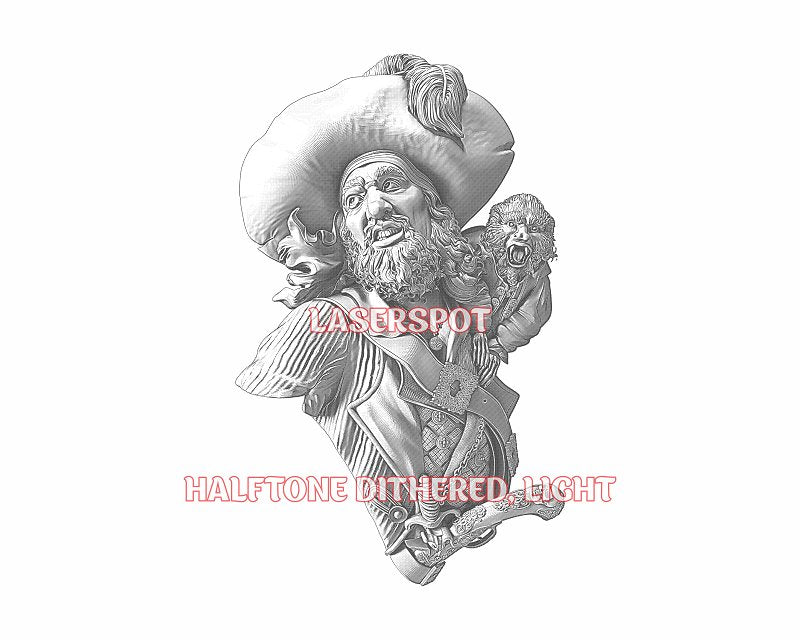 Pirate 3d illusion & laser-ready files - 3DWave.us