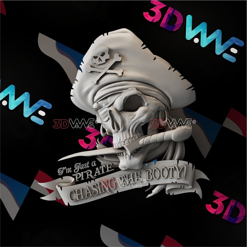PIRATE SKULL 3d stl 3DWave.us