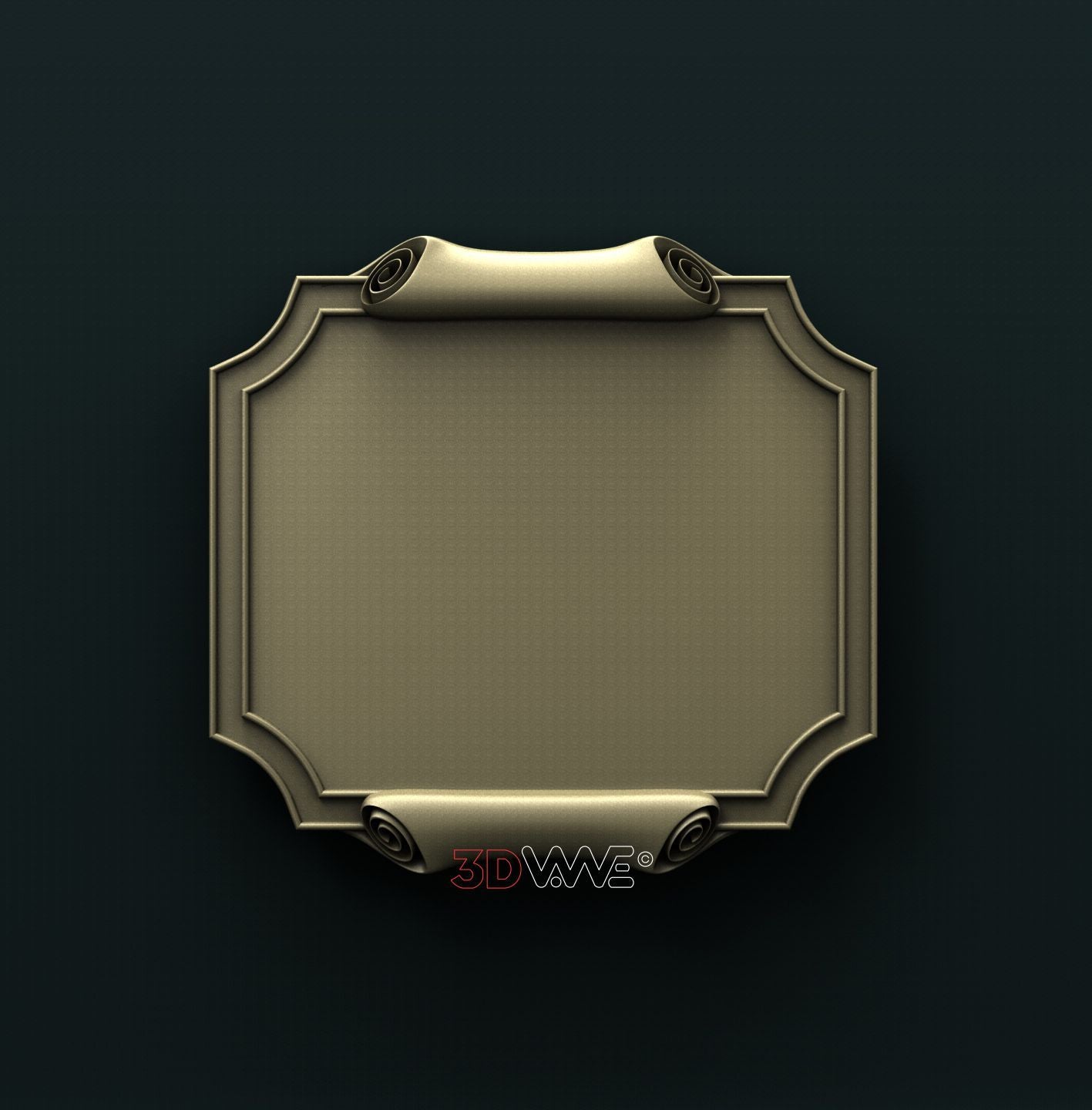 PLAQUE 3D STL 3DWave