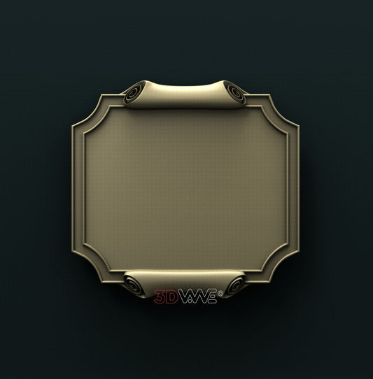 PLAQUE 3D STL 3DWave