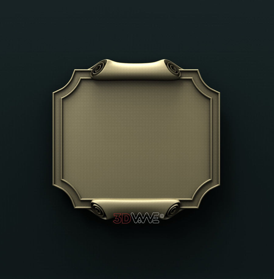 PLAQUE 3D STL 3DWave