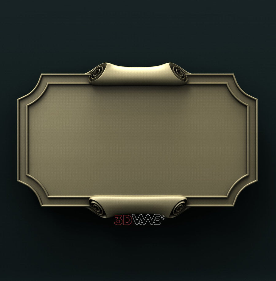 PLAQUE 3D STL 3DWave