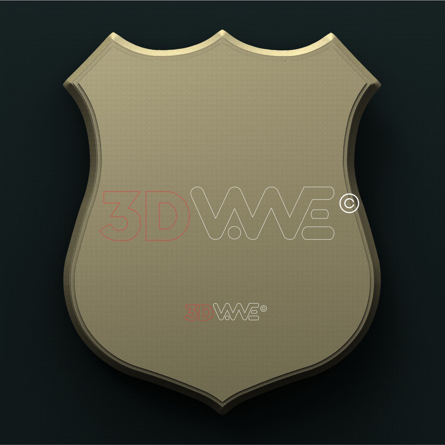 PLAQUE 3D STL 3DWave