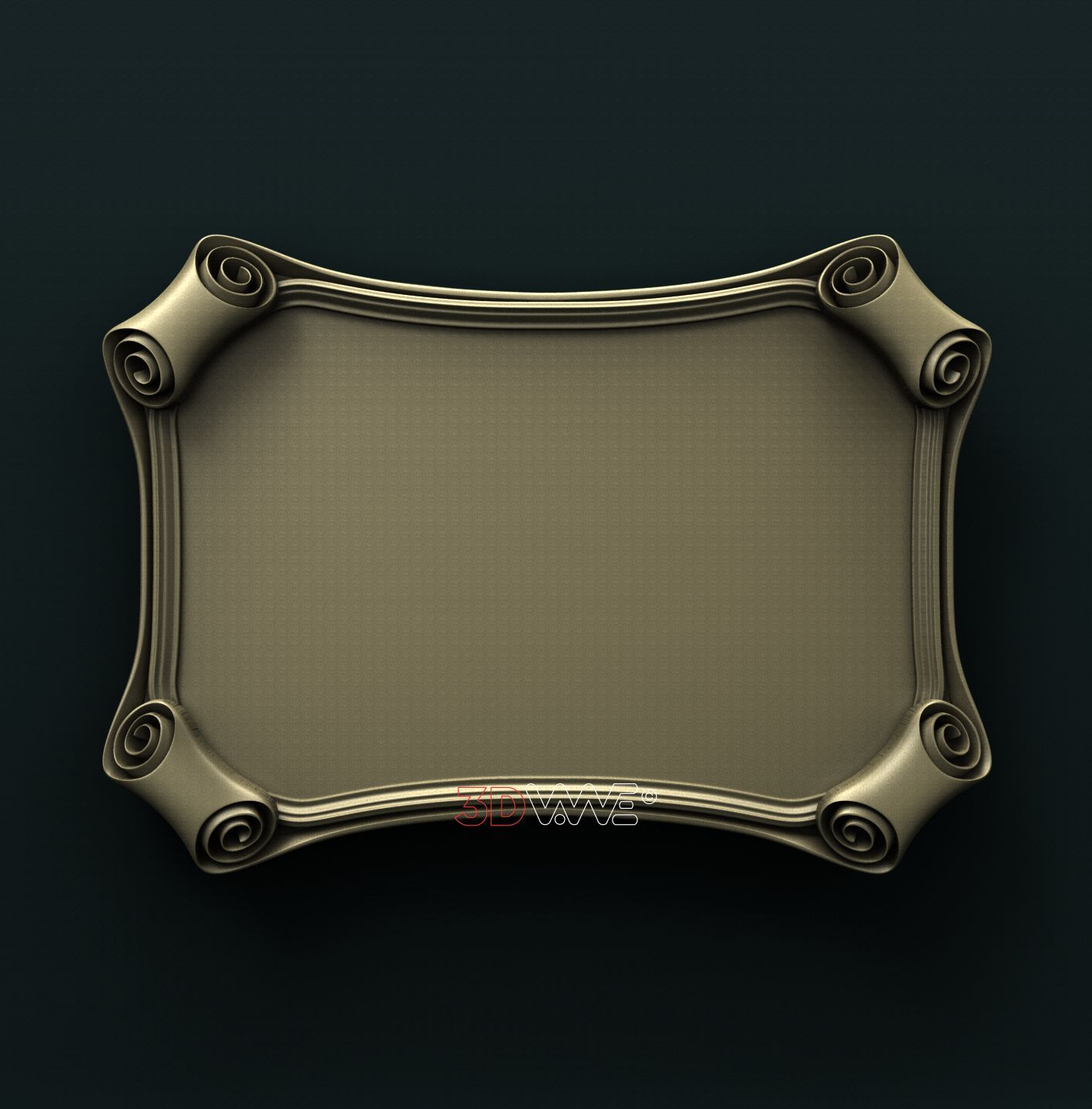 PLAQUE 3D STL 3DWave