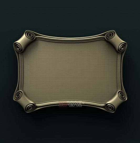 PLAQUE 3D STL 3DWave