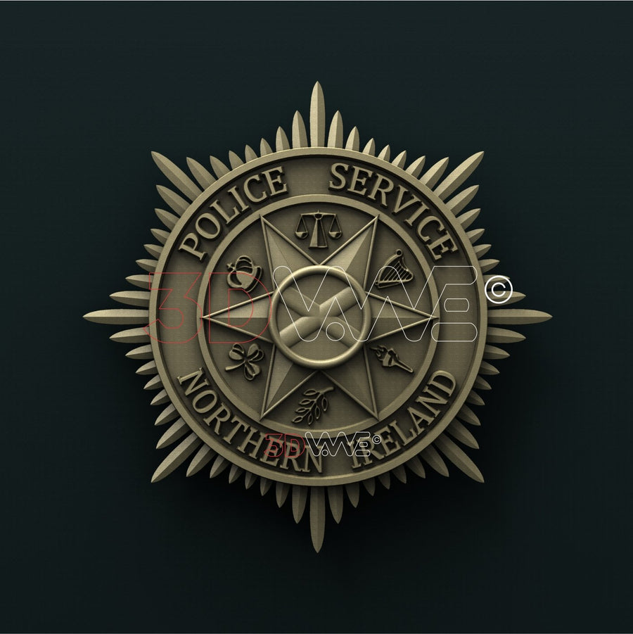 POLICE SERVICE OF NORTHERN IRELAND 3D STL 3DWave