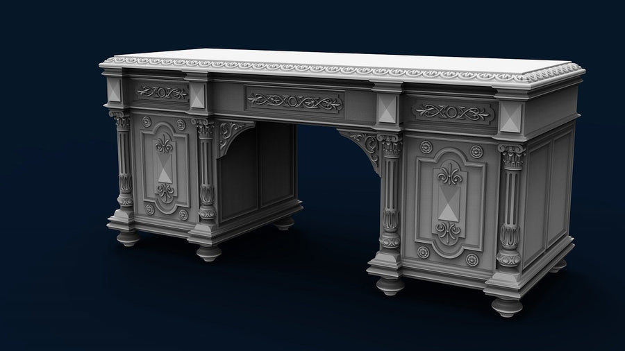 PRESIDENTIAL DESK - EXCLUSIVE 3D STL 3DWave