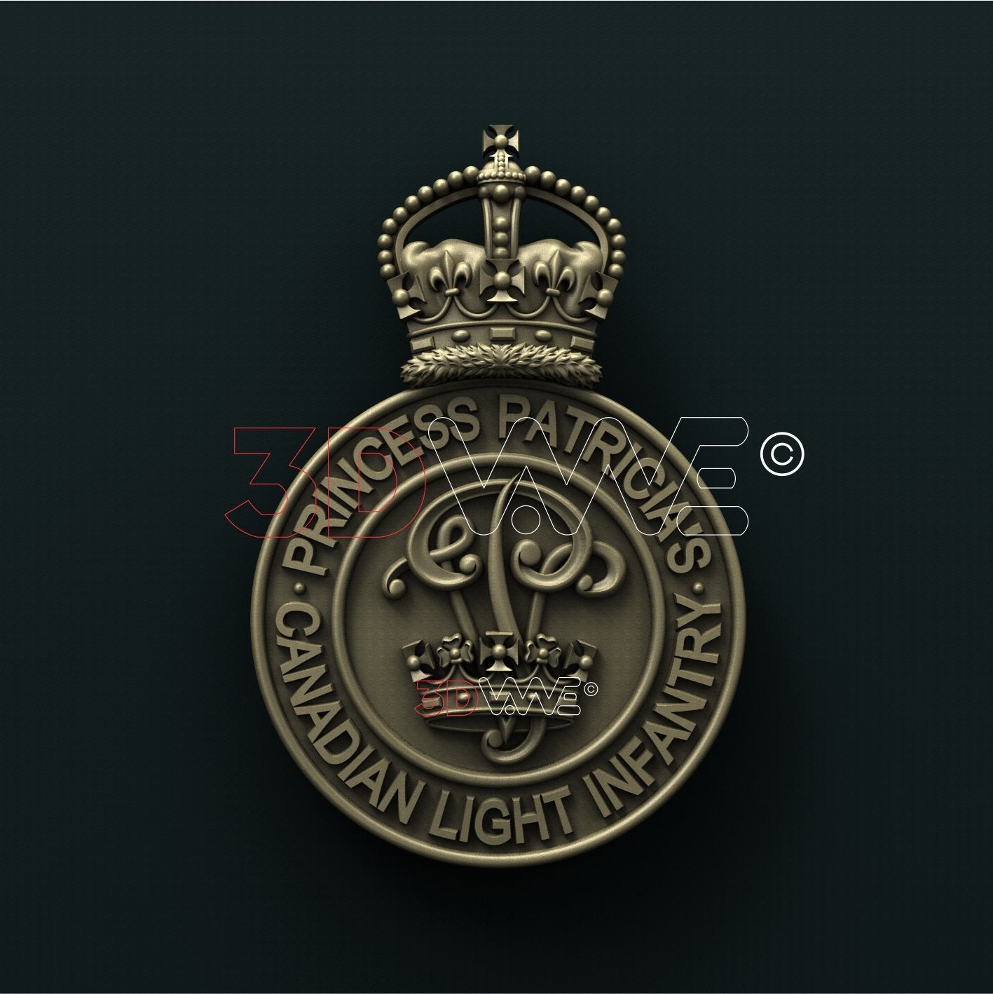 PRINCESS PATRICIA'S CANADIAN LIGHT INFANTRY 3D STL 3DWave
