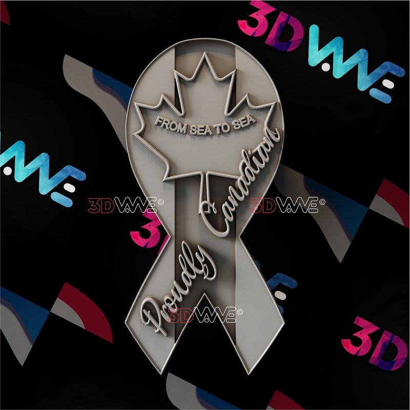 PROUDLY CANADIAN 3d stl 3DWave.us