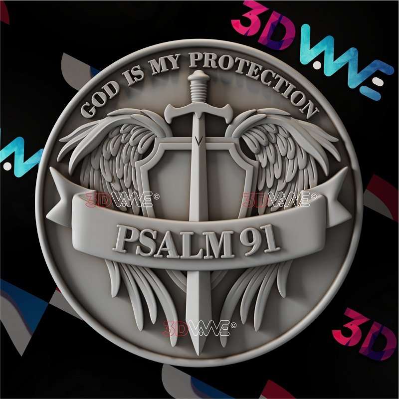 PSALM 91 3d stl 3DWave.us