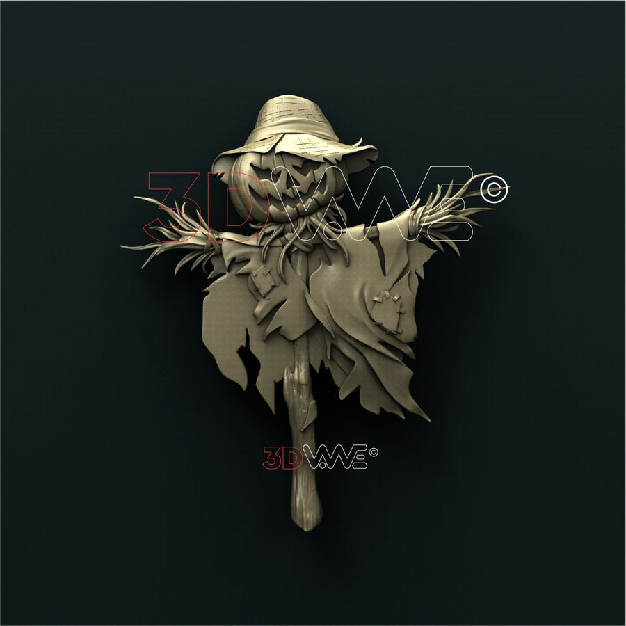 PUMPKIN SCARECROW 3d stl 3DWave