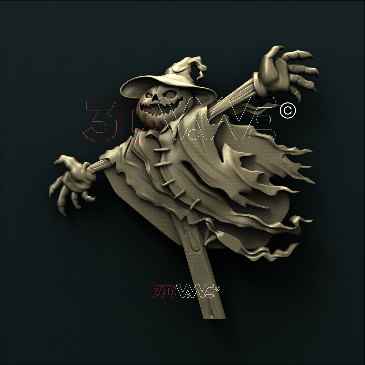 PUMPKIN SCARECROW 3DWave