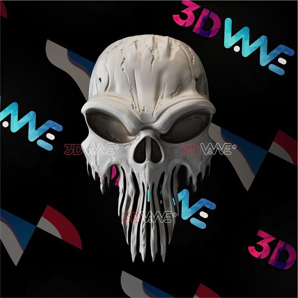 PUNISHER SKULL 3d stl 3DWave.us