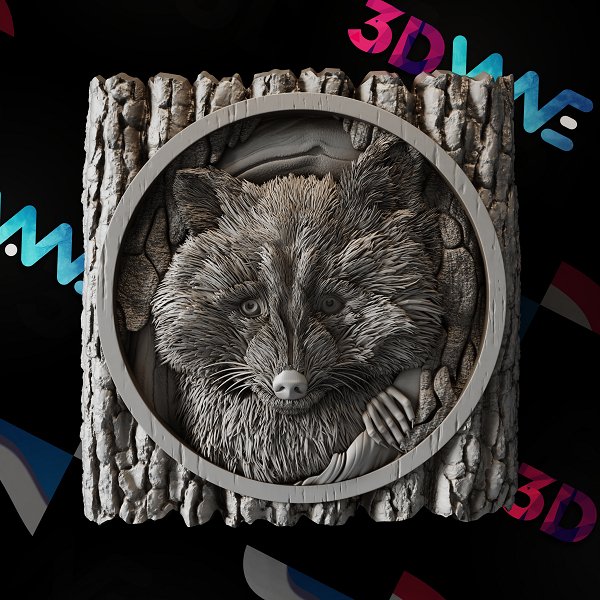 RACOON 3d stl - 3DWave.us
