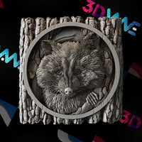 Thumbnail for RACOON 3d stl - 3DWave.us